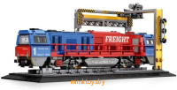 Конструктор железная дорога - грузовой поезд G2000 BB Vossloh, Reobrix Premium 66021 - Minsktoys.by Конструктор железная дорога - грузовой поезд G2000 BB Vossloh, Reobrix Premium 66021 - Minsktoys.by