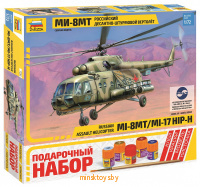 Сборная модель - Российский десантно-штурмовой вертолет Ми-8МТ, Звезда 7253П