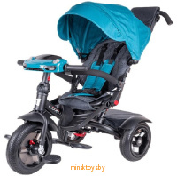 Трехколесный велосипед TechTeam Luxury, детский с ручкой, 870012 - Minsktoys.by