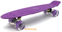 Скейтборд (пенни борд) фиолетовый - Zypi Board, светящиеся колёса, 1202mi