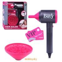 Фен детский на батарейках, набор парикмахера, HJ624A