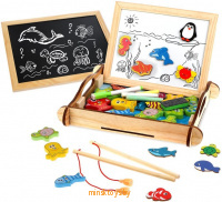 Бизи-чемоданчик - Рыбалка, двухсторонняя доска для рисования, Mapacha 76842 - Minsktoys.by