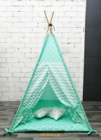 Вигвам для детей - Зиг-заг мятный, Minsktoys mi1011