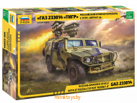 Сборная модель - ГАЗ "Тигр" с ПТРК "Корнет-Д", Zvezda 3682з - Minsktoys.by