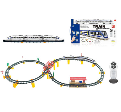 Железная дорога - Скорый поезд, 81 элемент, радиоуправление, свет, звук, 2807Y-2 - интернет-магазин игрушек Minsktoys.by