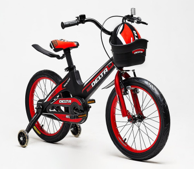 Детский велосипед - Delta Prestige, 18" (красный) с магниевой рамой - интернет-магазин игрушек Minsktoys.by