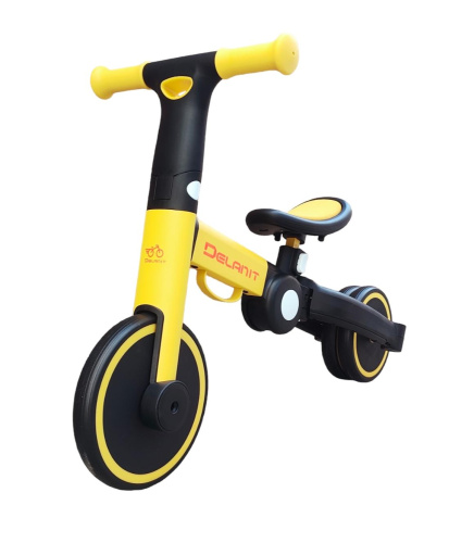 Беговел-велосипед для детей 3 в 1 трансформер с педалями, Delanit, T-801 - интернет-магазин игрушек Minsktoys.by