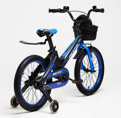 Детский велосипед - Delta Prestige, 18" (синий) с магниевой рамой - интернет-магазин игрушек Minsktoys.by