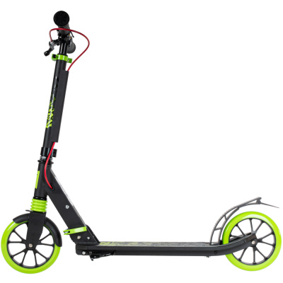 Самокат городской с ручным тормозом зелёный - Tech Team Delta Scooter