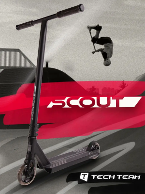 Самокат трюковой Scout black-grey, Tech Team 074249