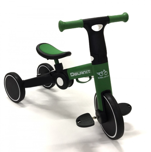 Беговел-велосипед для детей 3 в 1 трансформер с педалями, Delanit, T-801 - интернет-магазин игрушек Minsktoys.by