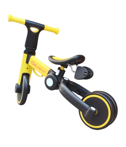 Беговел-велосипед для детей 3 в 1 трансформер с педалями, Delanit, T-801 - интернет-магазин игрушек Minsktoys.by
